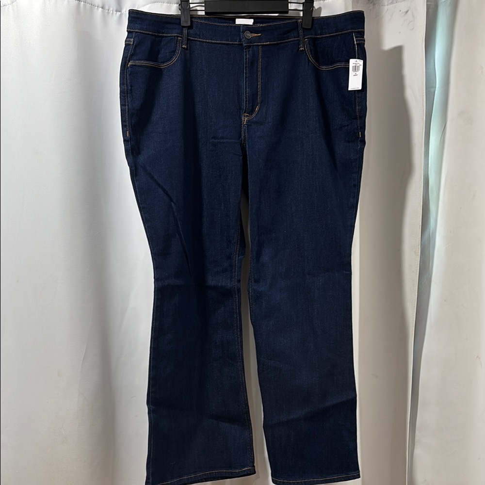 Old Navy High-Rise Flare Jeans - Dark Blue Plus 20